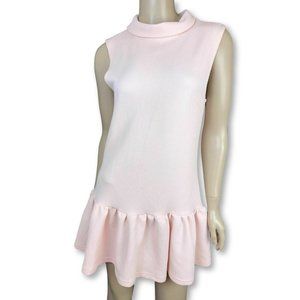 The Fifth Size XS 'Loney Sea' Dress Blush Pink Sleeveless Ruffle Hem
